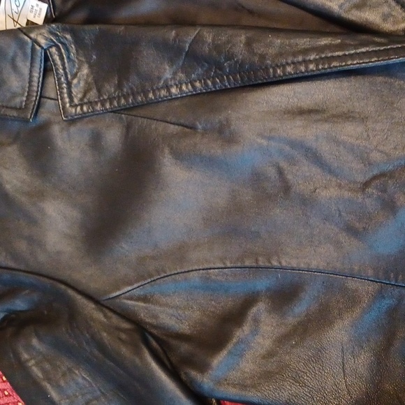 Ricardo - Black Soft Lamb Skin Leather Jacket. Blazer Style. Pockets W-S/M - Picture 8 of 11